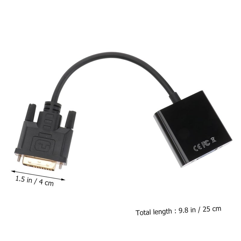 Housoutil DVI to VGA Adapter Cable Converter Plug and Play No Driver Needed - Image 2